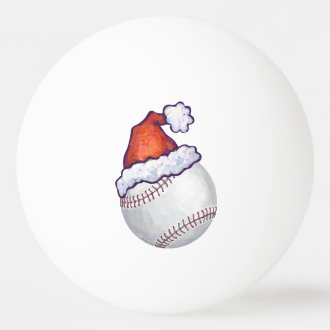 Pelota De Ping Pong Navidades de béisbol (Reverso)