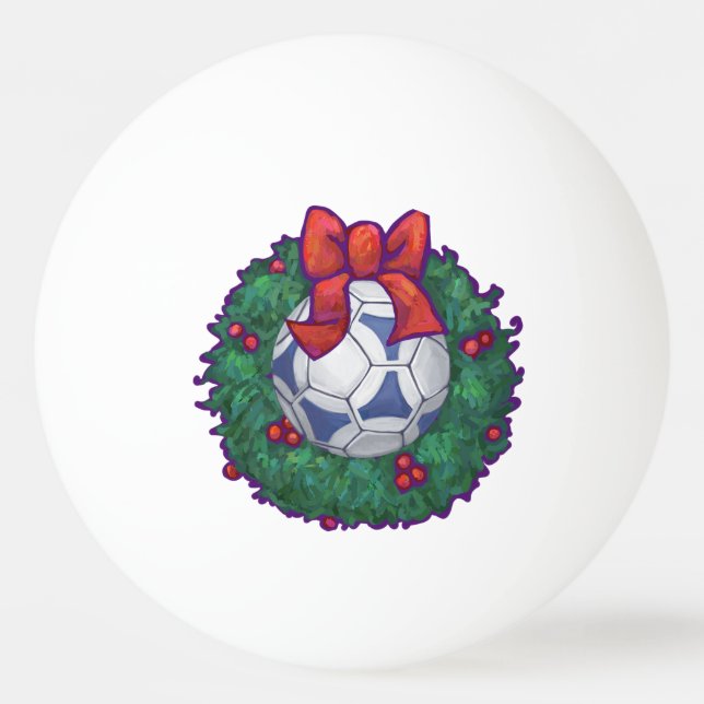Pelota De Ping Pong Navidades de Futbal (Reverso)