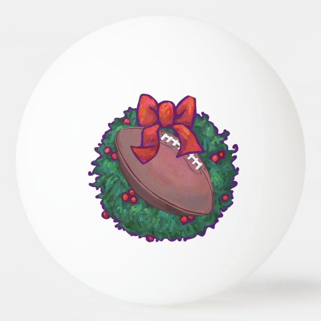 Pelota De Ping Pong Navidades de fútbol (Reverso)