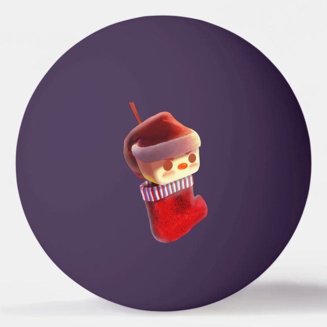 Pelota De Ping Pong Navidades de pie (Anverso)