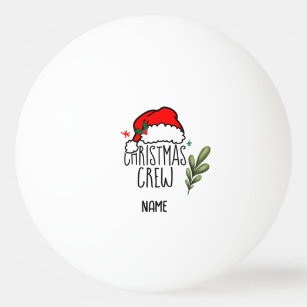 Pelota De Ping Pong Navidades de Ping pong Holidays Crew Santa Claus