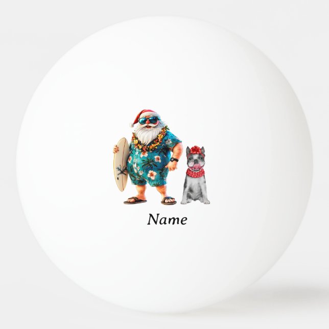 Pelota De Ping Pong Navidades de Ping pong Santa Claus (Anverso)