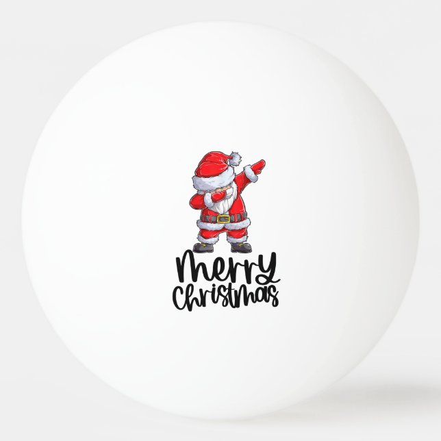Pelota De Ping Pong Navidades de Santa Claus (Anverso)