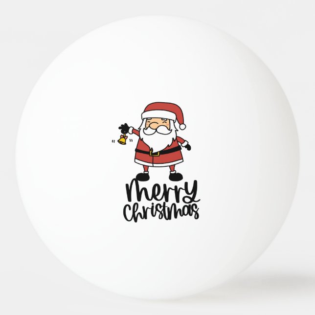 Pelota De Ping Pong Navidades de Santa Claus (Anverso)