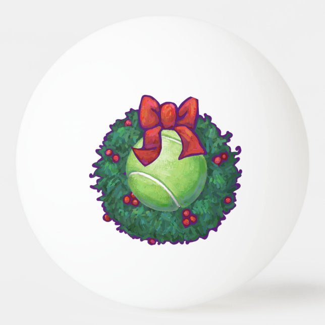 Pelota De Ping Pong Navidades de tenis (Reverso)