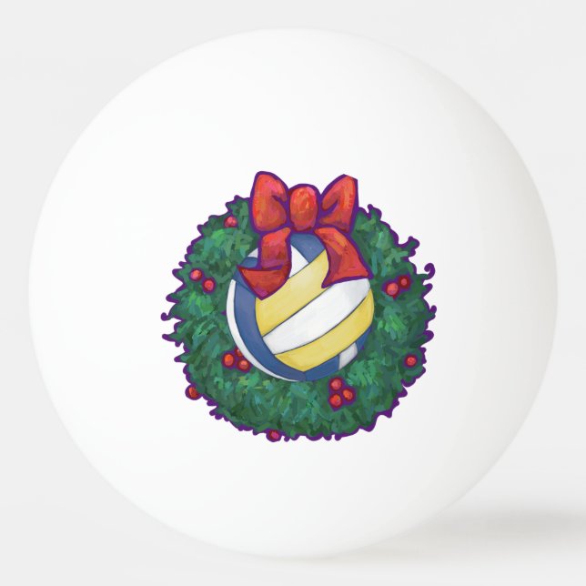 Pelota De Ping Pong Navidades de voleibol (Reverso)