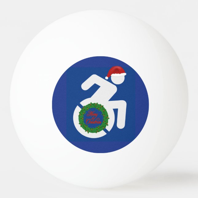 Pelota De Ping Pong Navidades discapacitados (Anverso)