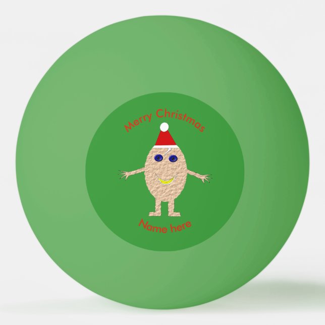 Pelota De Ping Pong Navidades divertidos Egg Ping Pong Ball (Anverso)