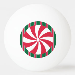 Pelota De Ping Pong Navidades divertidos y aficionados Peppermint Cand