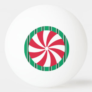 Pelota De Ping Pong Navidades divertidos y aficionados Peppermint Cand
