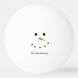 Pelota De Ping Pong Navidades divertidos y personalidades de Snowman