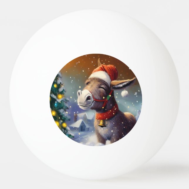 Pelota De Ping Pong Navidades Donkey (1) (Anverso)