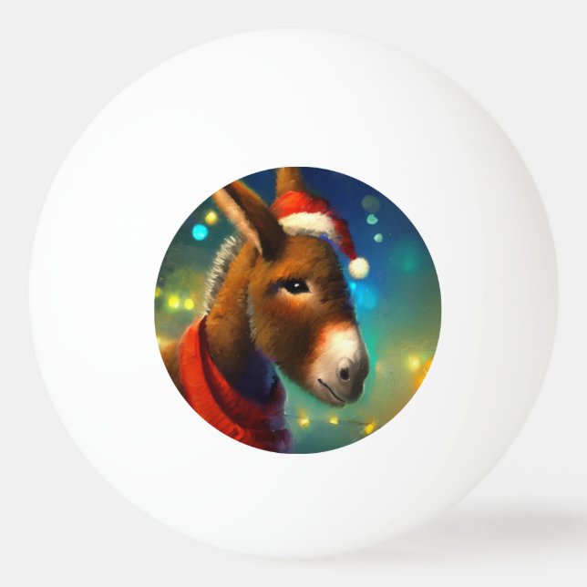 Pelota De Ping Pong Navidades Donkey (3) (Anverso)