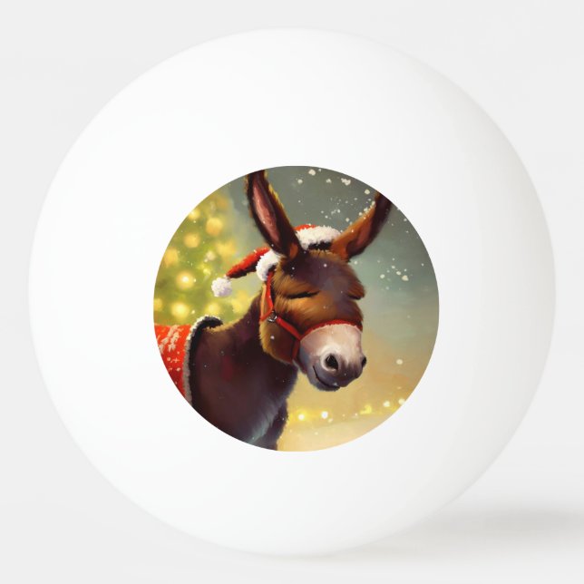 Pelota De Ping Pong Navidades Donkey (4) (Anverso)
