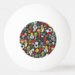 Pelota De Ping Pong Navidades feos y Año Nuevo feliz