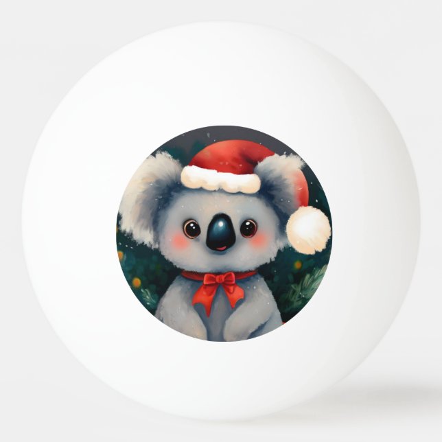 Pelota De Ping Pong Navidades Koala (1) (Anverso)