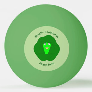 Pelota De Ping Pong Navidades malolientes Brussels Sprout Ping Pong Ba