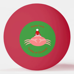 Pelota De Ping Pong Navidades Personalizado cangrejo Ping Pong Ball