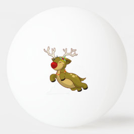 Pelota De Ping Pong Navidades Que Volan Renos Con Nubes