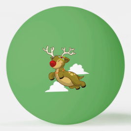 Pelota De Ping Pong Navidades Que Volan Renos Con Nubes