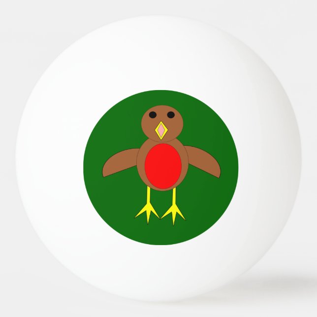 Pelota De Ping Pong Navidades Robin Ping Pong Ball (Anverso)