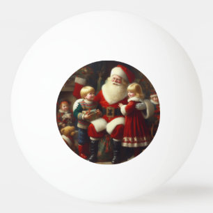 Pelota De Ping Pong Navidades Santa con niños 6