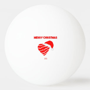 Pelota De Ping Pong Navidades Santa Heart Ping Pong Ball