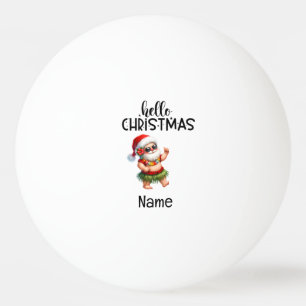Pelota De Ping Pong Navidades temáticos de Santa Claus Hawaii en julio