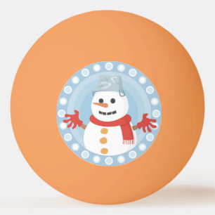 PELOTA DE PING PONG NAVIDADES WINTER SNOWMAN