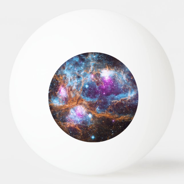 Pelota De Ping Pong Nebulosa de langosta - Invierno Cósmico Maravilla (Anverso)
