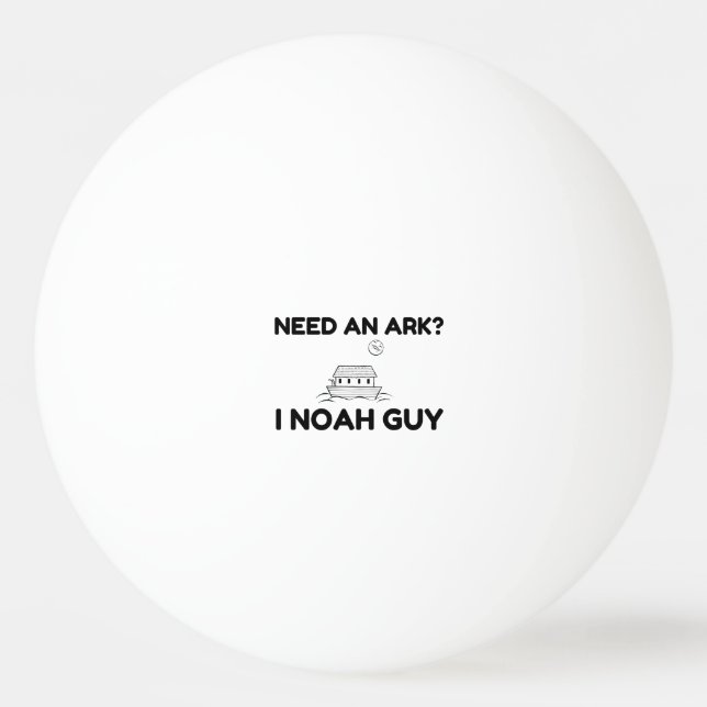 Pelota De Ping Pong Need An Ark I Noah Guy (Anverso)