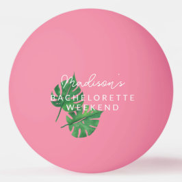 Pelota De Ping Pong Neon Bachelorette Beach Games Pink