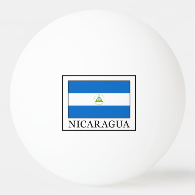 Pelota De Ping Pong Nicaragua (Anverso)