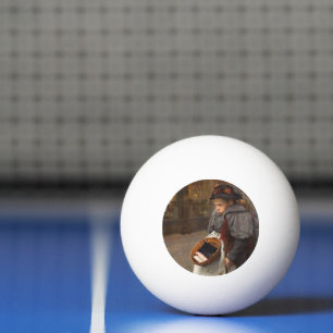 Pelota De Ping Pong Niña de cerillas Pobre granuja callejero Pobreza u
