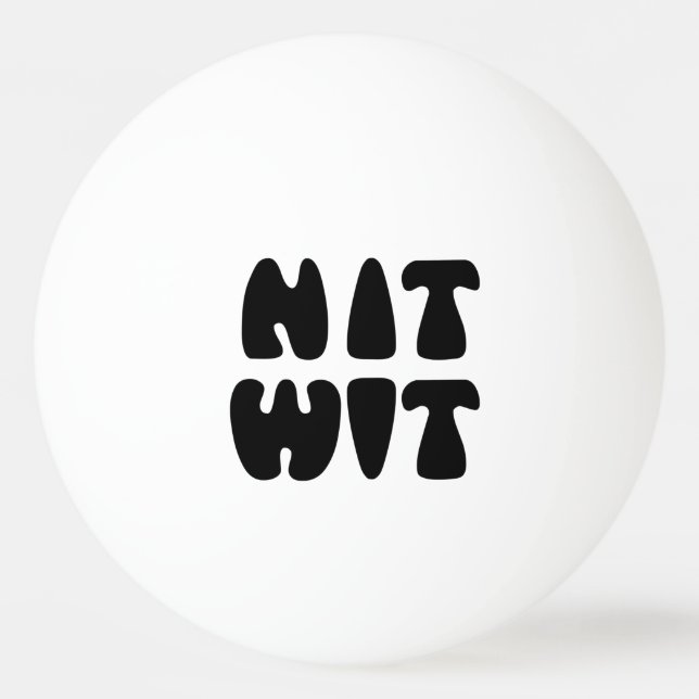 PELOTA DE PING PONG NITWIT (Anverso)