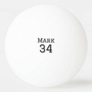 Pelota De Ping Pong nombre de equipo agregar nombre de jugador fecha d