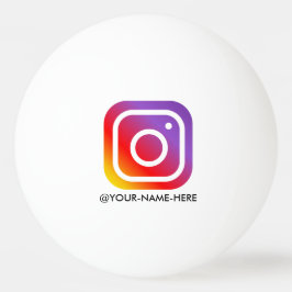 Pelota De Ping Pong Nombre de instagram personalizado Simple mínimo