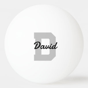 Pelota De Ping Pong Nombre de monograma personalizado