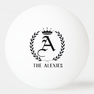 Pelota De Ping Pong Nombre de negocio personalizado moderno letra negr
