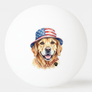 Pelota De Ping Pong Nombre de tipografía moderna simple para mascotas