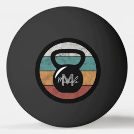 Pelota De Ping Pong Nombre del monograma del personalizado del timbre