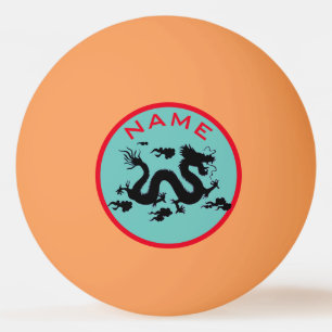 PELOTA DE PING PONG NOMBRE DIVIADO PING PONG BALL CON DRAGON INSIGNIA
