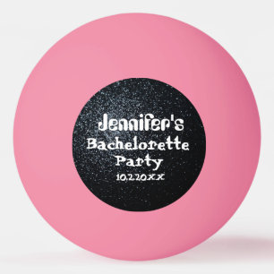 Pelota De Ping Pong Nombre Fecha de la Fiesta de Despedida Personaliza