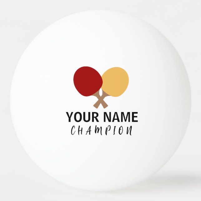 Pelota De Ping Pong Nombre personalizado (Anverso)