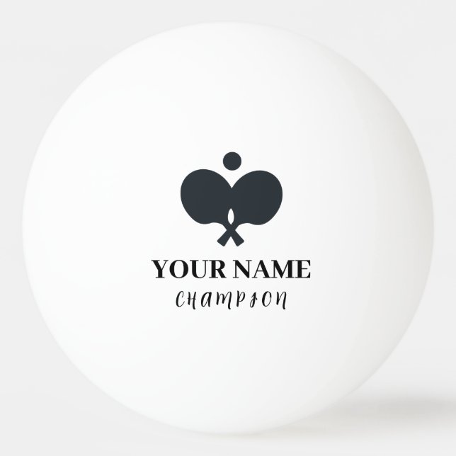 Pelota De Ping Pong Nombre personalizado (Anverso)