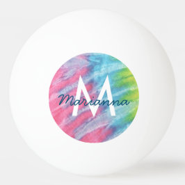 Pelota De Ping Pong Nombre personalizado de moda de tinte rosado
