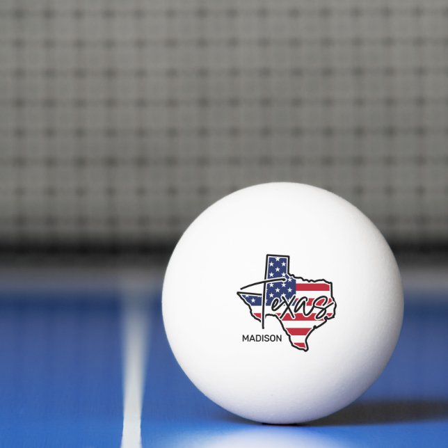 Pelota De Ping Pong Nombre personalizado de Texas (Neto)