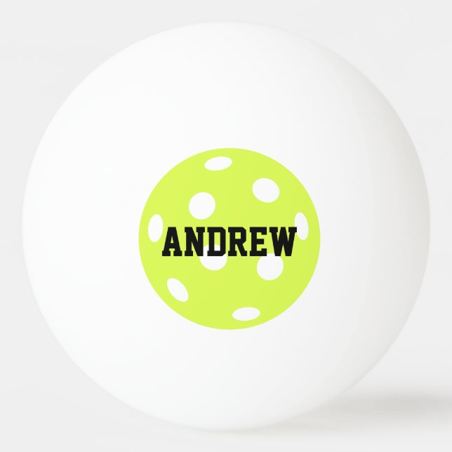 Pelota De Ping Pong Nombre personalizado del baloncesto (Anverso)