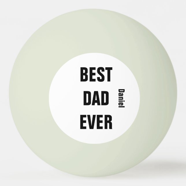 Pelota De Ping Pong Nombre personalizado Día del Padre Día cumpleaños  (Anverso)