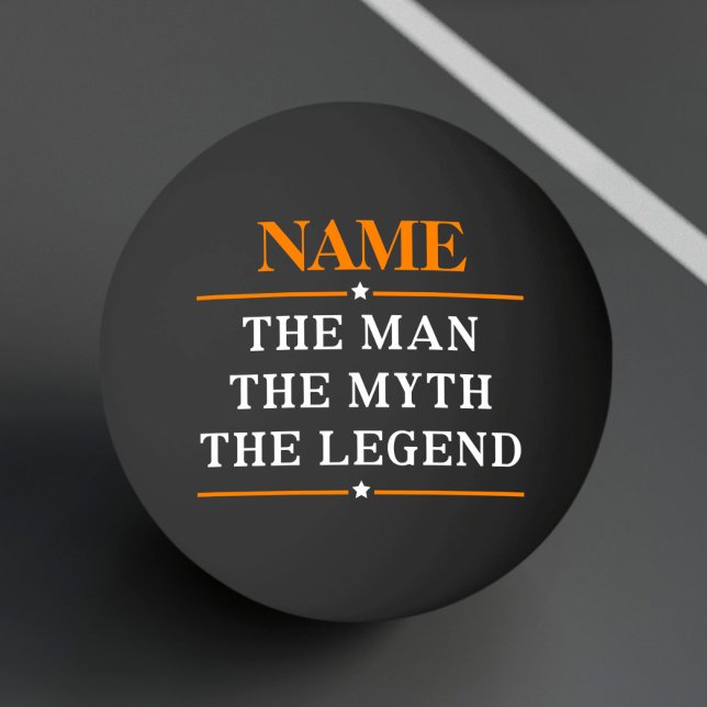 Pelota De Ping Pong Nombre Personalizado El Hombre El Mito La Leyenda (Subido por el creador)